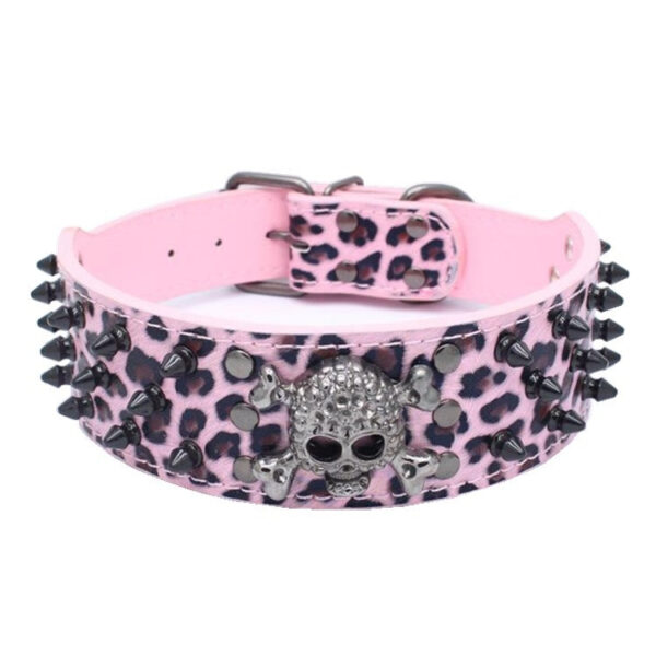 Rivets Studded Pet-accessories Boxer Skull Bullet Dog-collar Wide-spiked Dogs Cool Large - Image 6