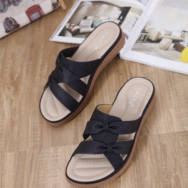 Women Orthopedic Sandals Bow-knot EVA Summer Ladies Beach Slides - Image 25