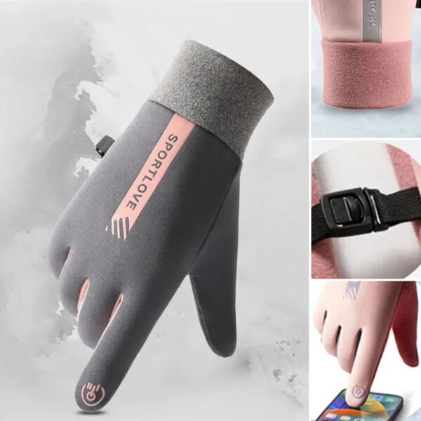 Waterproof Finger Touch Screen Non-Slip Cold Resistant Gloves - Image 2