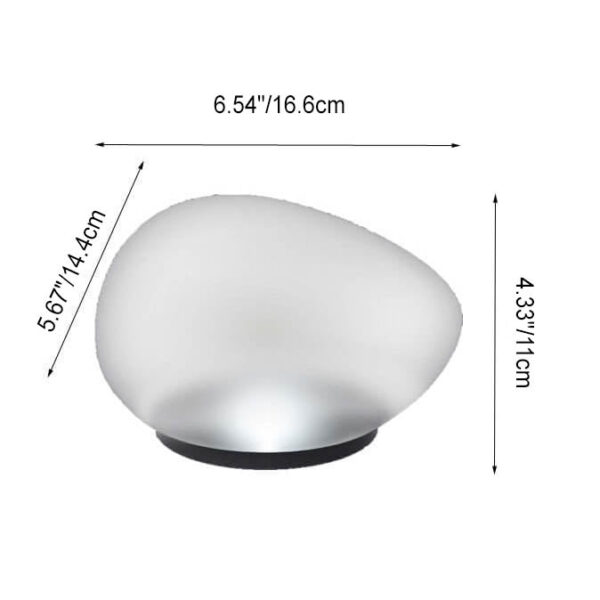 Solar Pebble ABS Sandblasted Glass LED Outdoor Landscape Light - Image 11