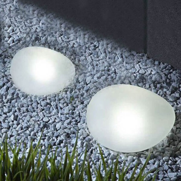 Solar Pebble ABS Sandblasted Glass LED Outdoor Landscape Light - Image 22