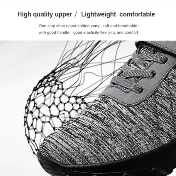 Women Orthopedic Shoes Pain Relief Air Cushion Wide Toebox High Quality Material  Elastic Non-Slip Velcro Sneakers - Image 3