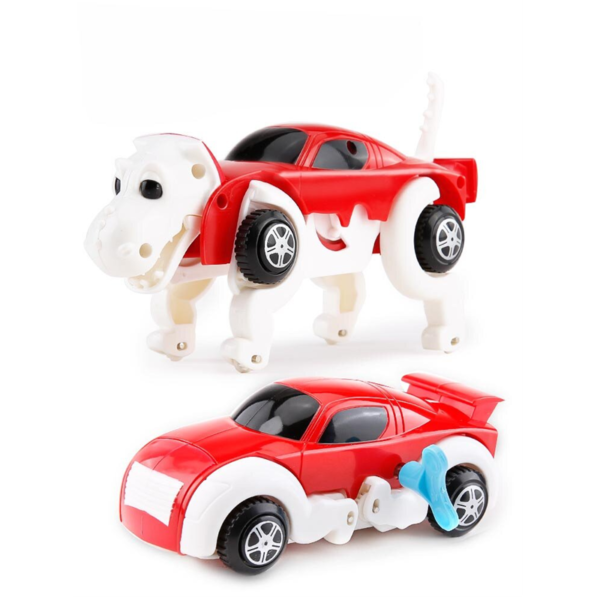 Rsa New Automatic Transform Dinosaur Dog Car Vehicle Clockwork Wind Up Toy - Image 2