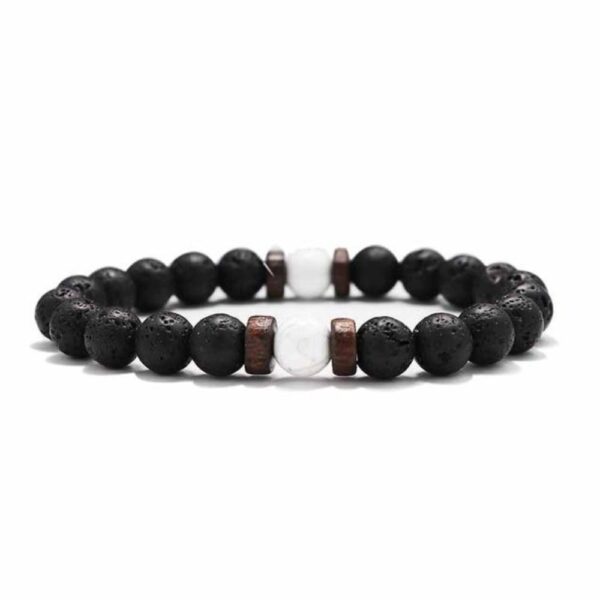 Tibetan Lava Stone Wooden Bead Wrist Chain Buddha Bracelet (13 Designs) - Image 13